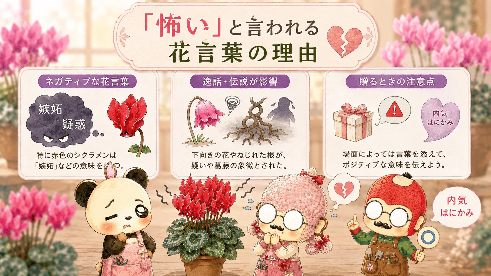 シクラメンの花言葉が怖いと言われる理由