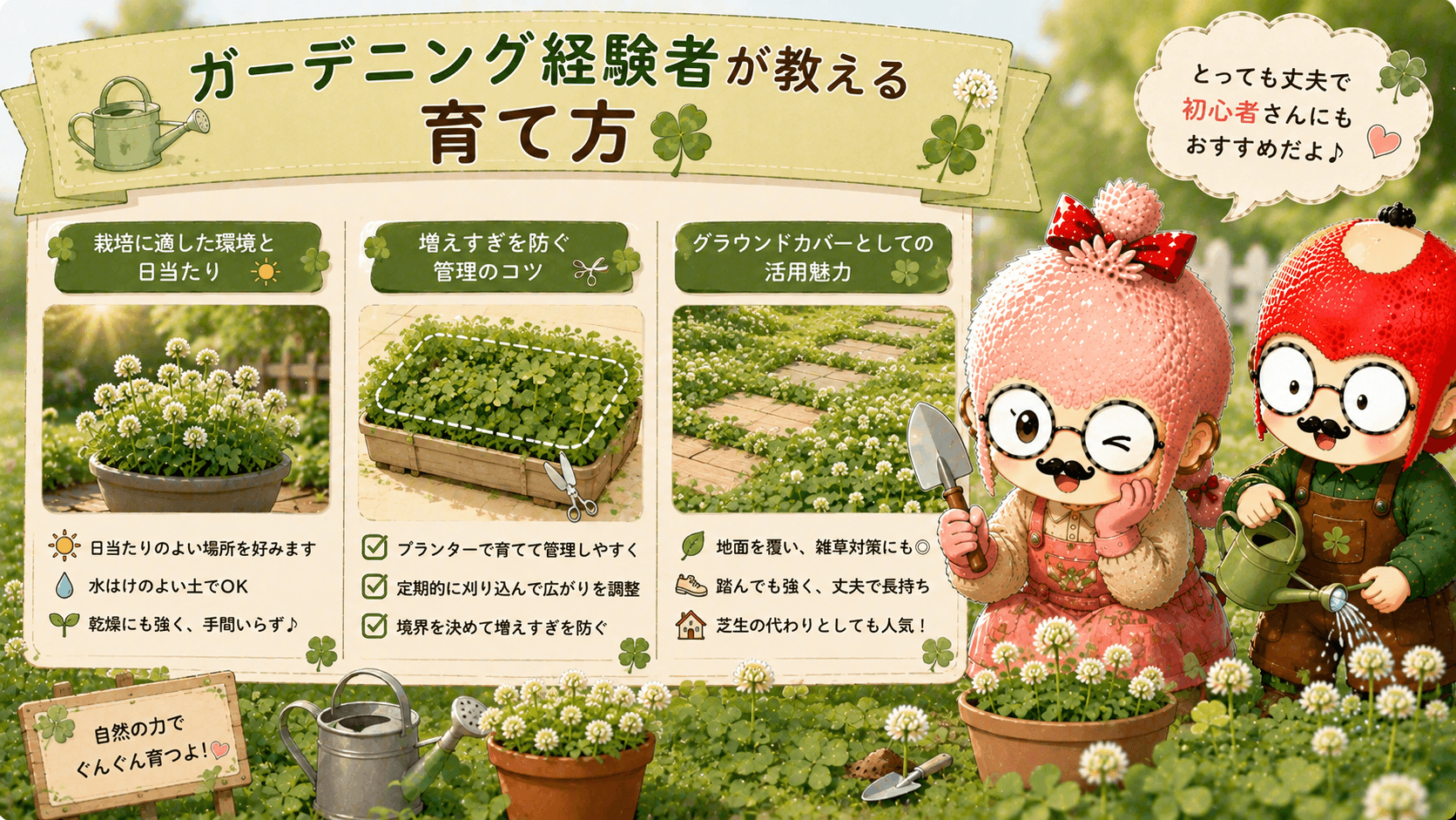 シロツメクサの育て方