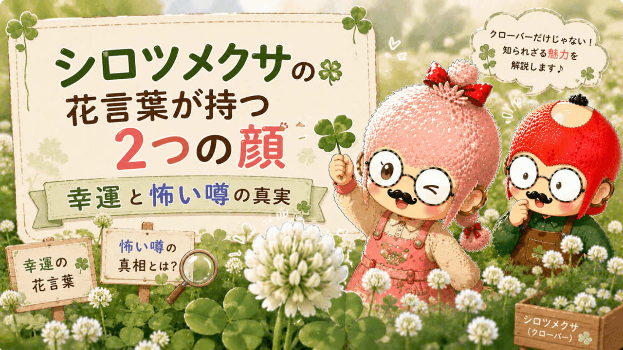 シロツメクサの花言葉が持つ2つの顔|幸運と怖い噂の真実