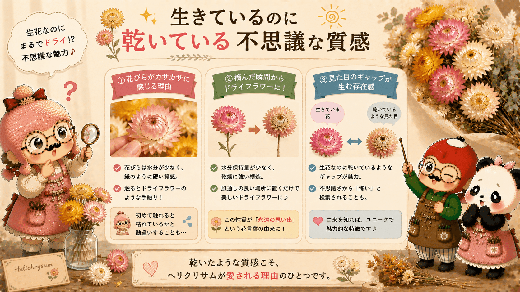 ヘリクリサムの質感