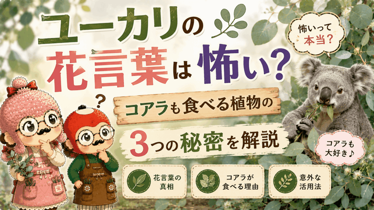 ユーカリの花言葉は怖い？コアラも食べる植物の3つの秘密を解説