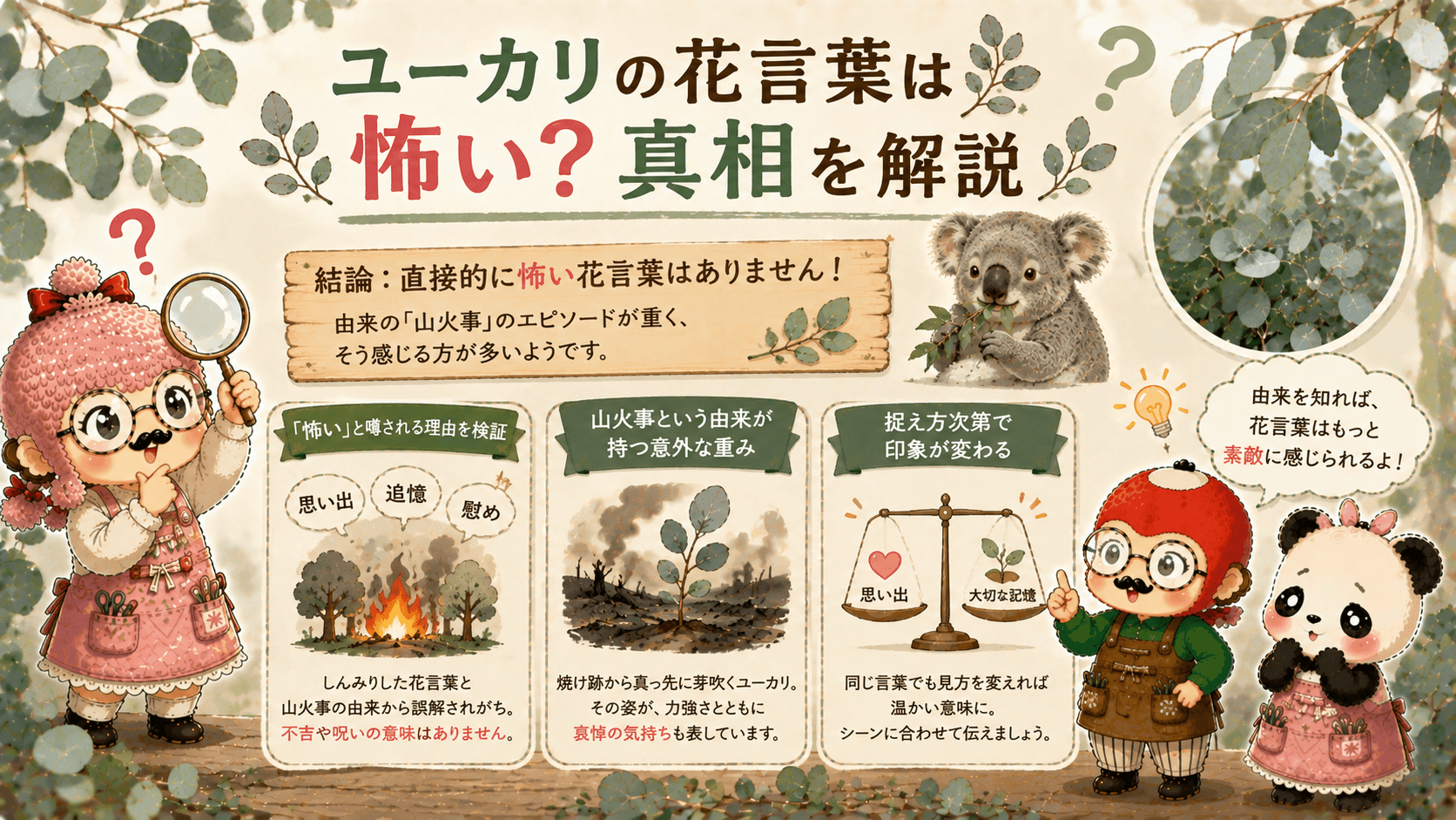 ユーカリの花言葉は怖いのか