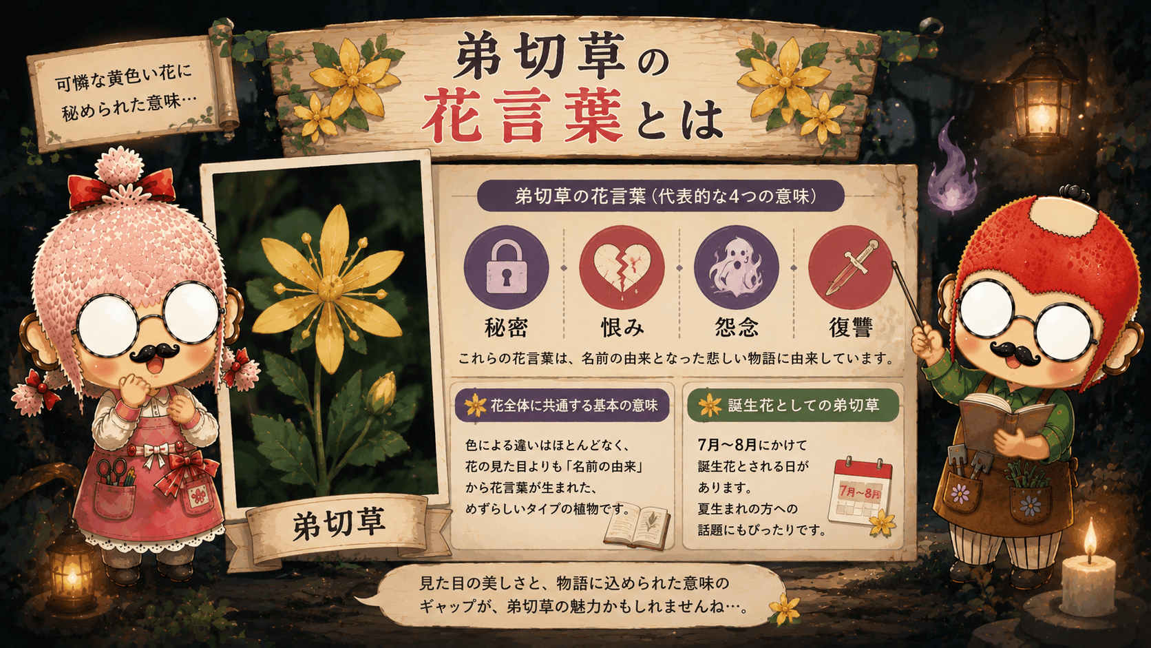 弟切草の花言葉とは