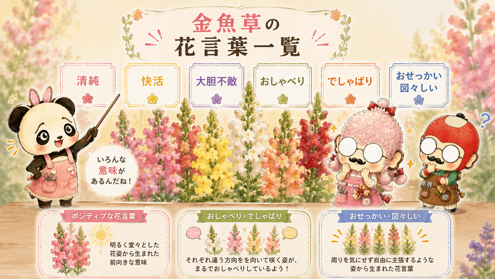 金魚草の花言葉一覧