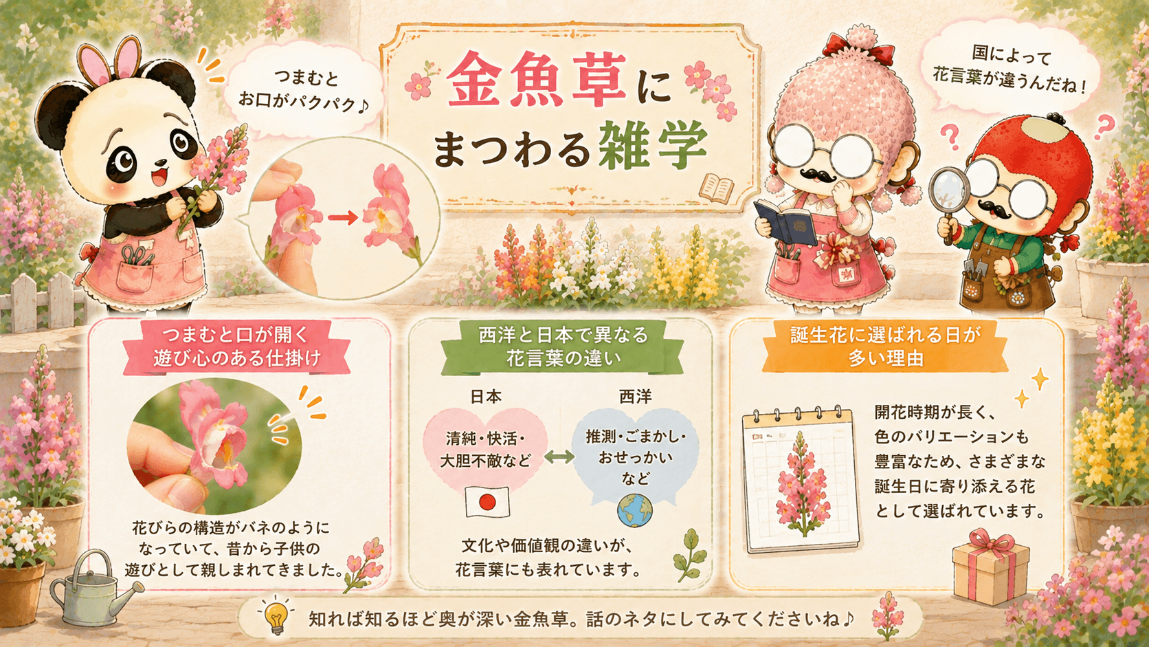 金魚草の雑学